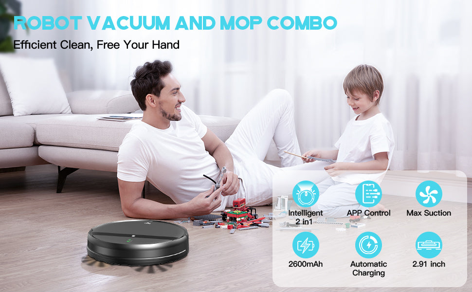 G20 Robot Vacuum and Mopping 2 in 1 Cleaner