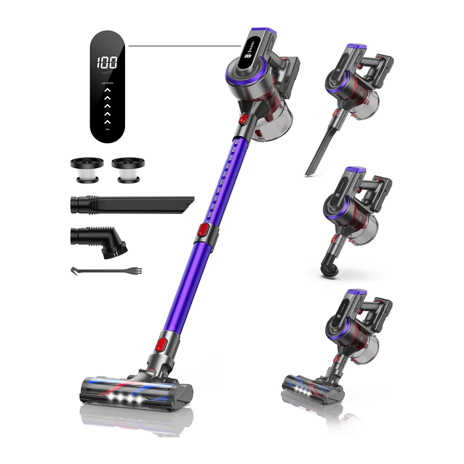 JR400 Cordless Vacuum Cleaner 400W 38KPA 55Mins Runtime with Touch Screen